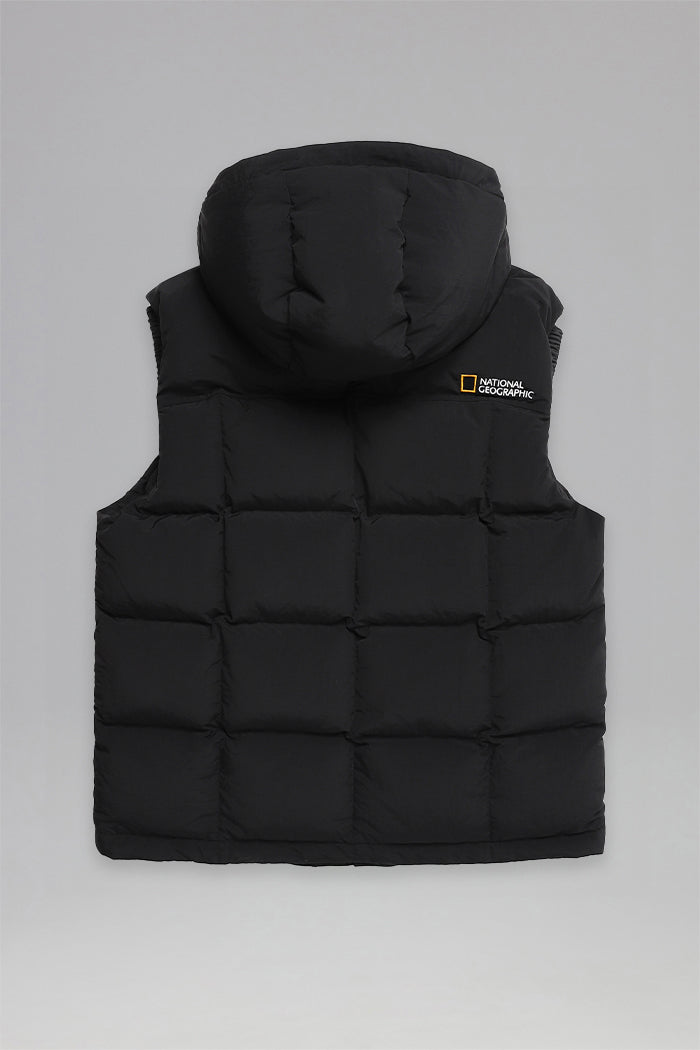 Len Detachable Hood Insulated Puffer Vest