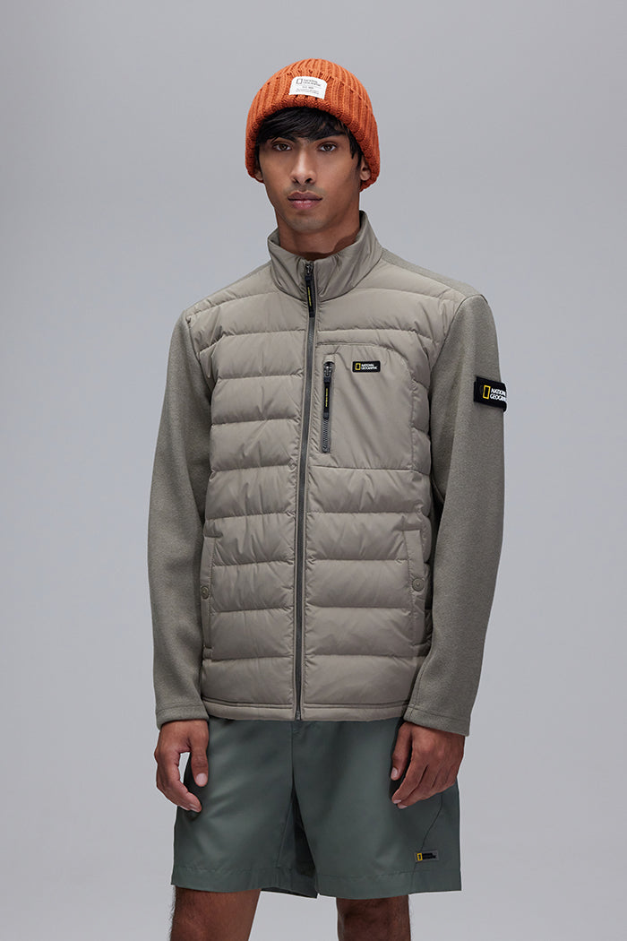 Montana Insulated Quilt and Knit Zip Up Jacket