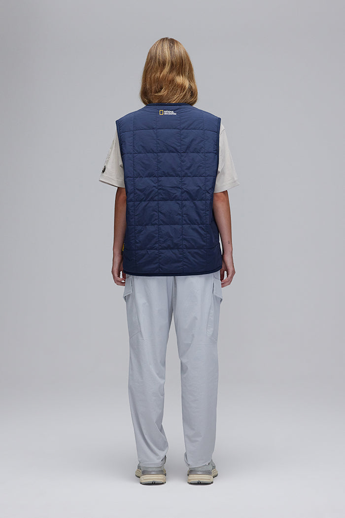 Osqoodi Quilted Reversible Fleece Vest