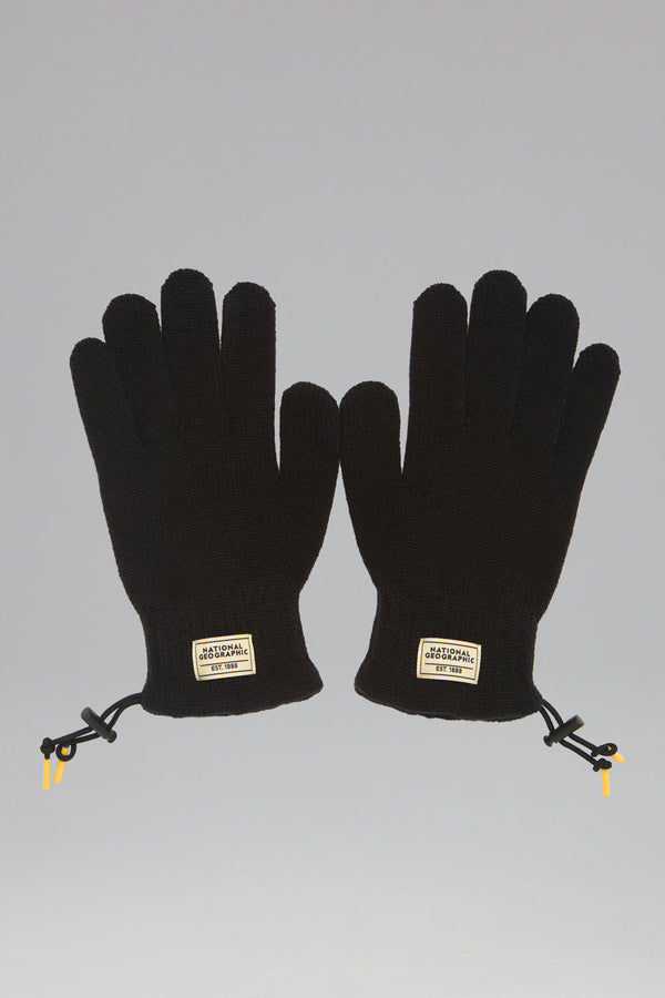 Unisex Knit Drawstring Gloves
