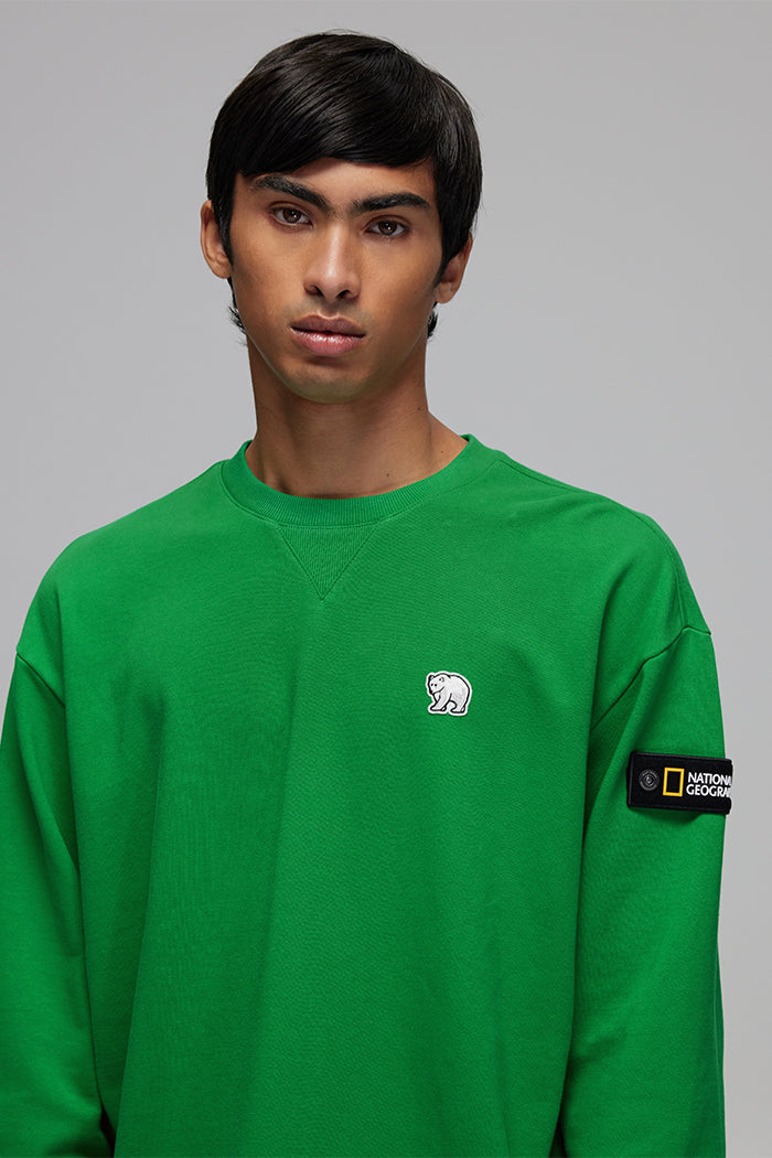 Unisex Embroidered Bear Sweatshirt - limited sizes